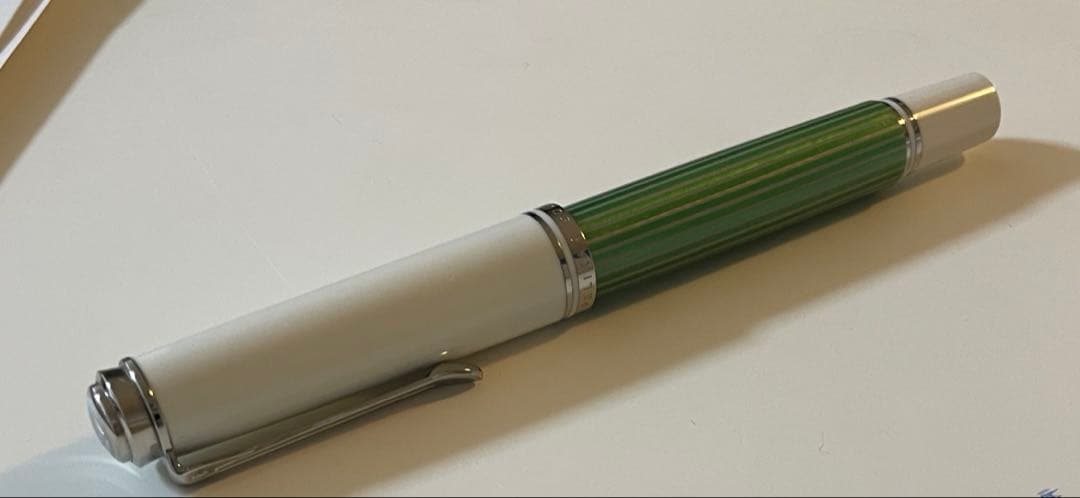 ペリカン　特別生産品　m605グリーンホワイト 極細　調整済み　最終値下げ