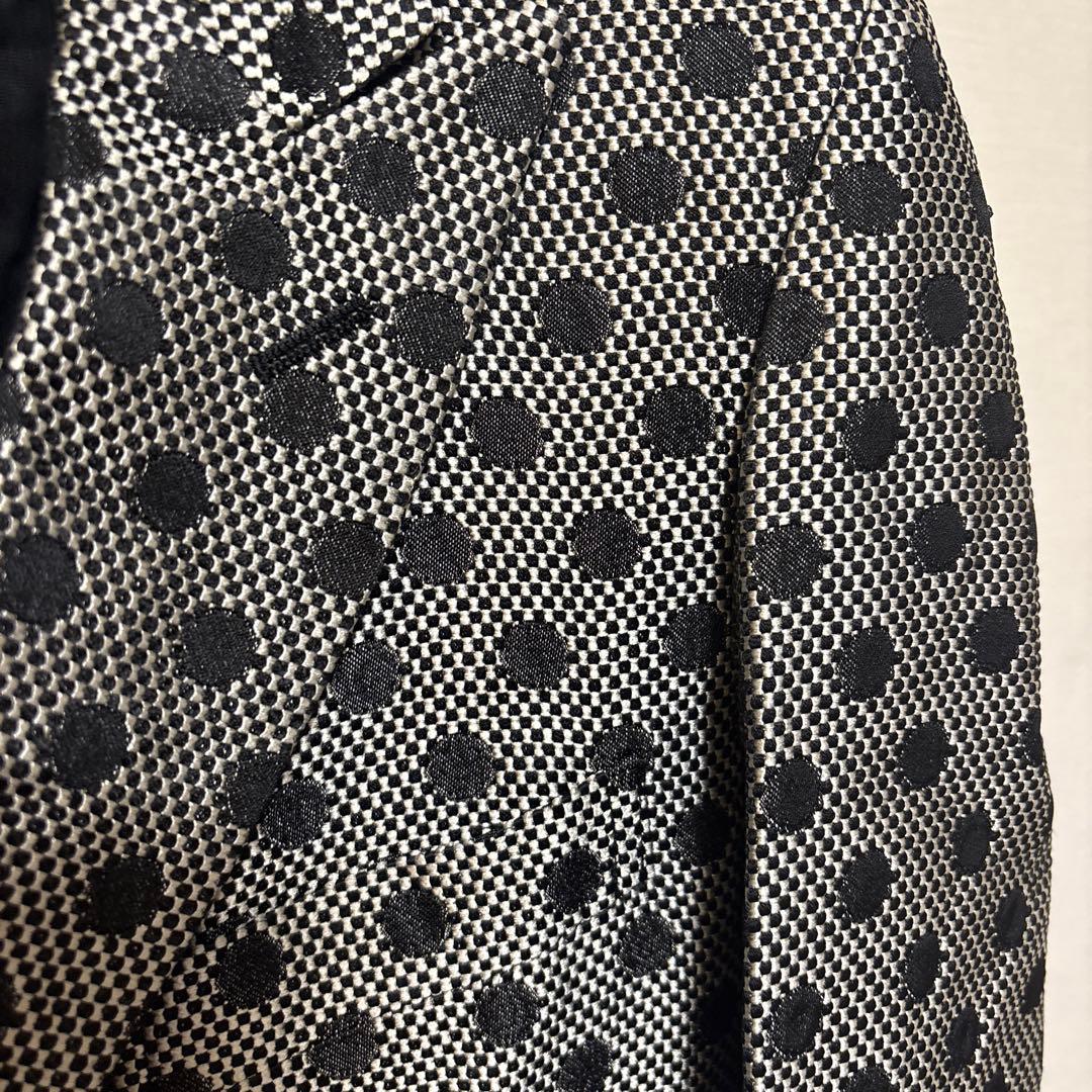 コムデギャルソンオムプリュス　ドット柄 ダブルボタン ロングコート