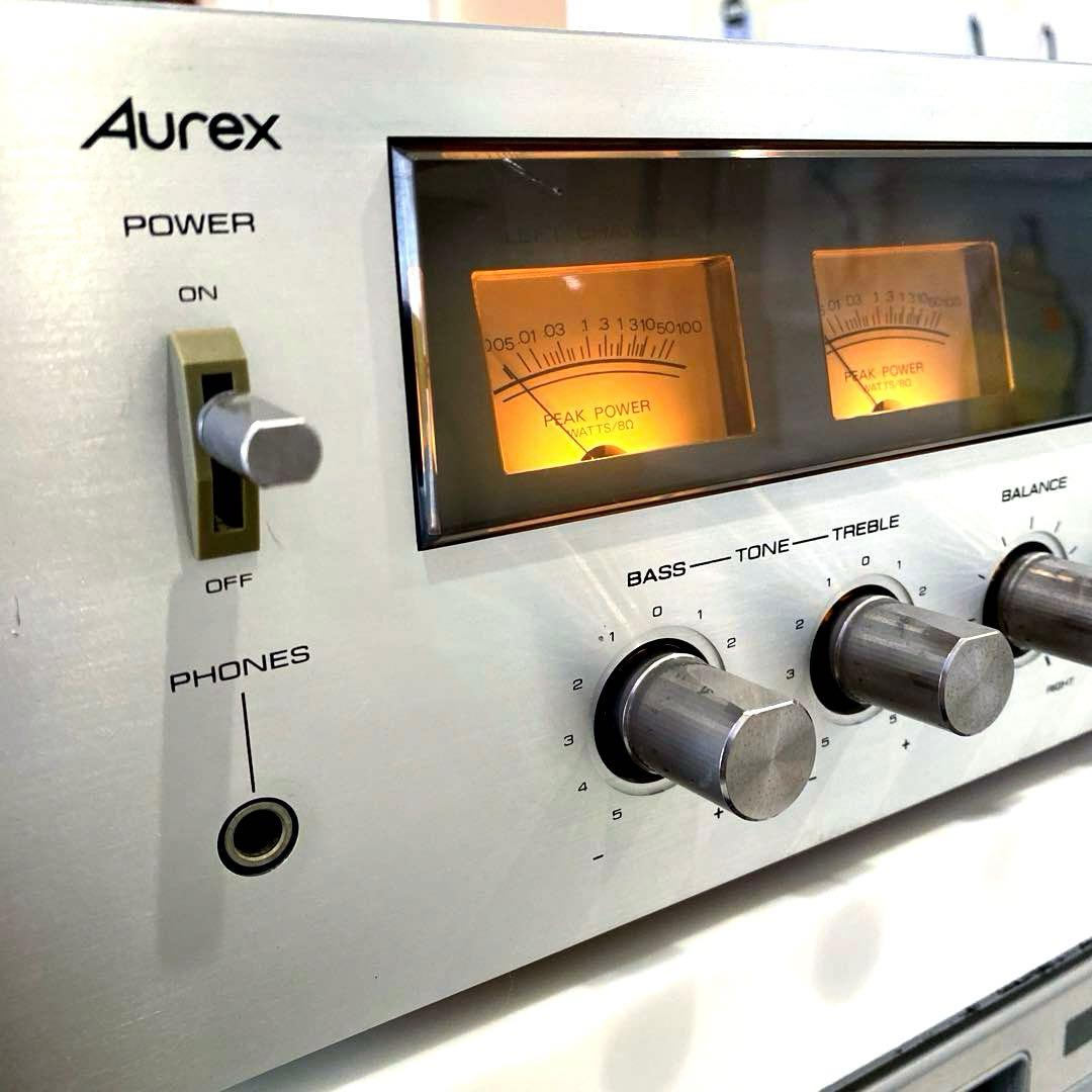 Aurex プリメインアンプ SB-135 動作品 オーレックス パワーメーター