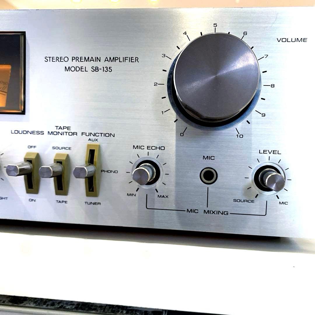 Aurex プリメインアンプ SB-135 動作品 オーレックス パワーメーター