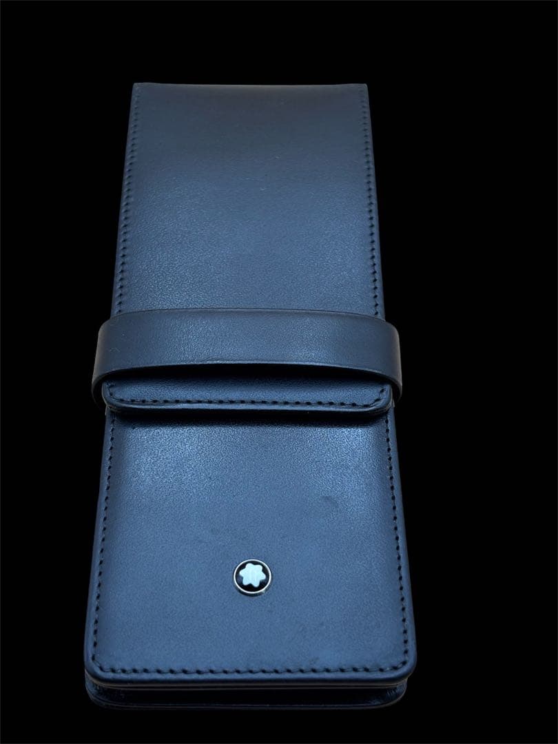 MONTBLANCモンブラン黒のレザーペンケース3本用