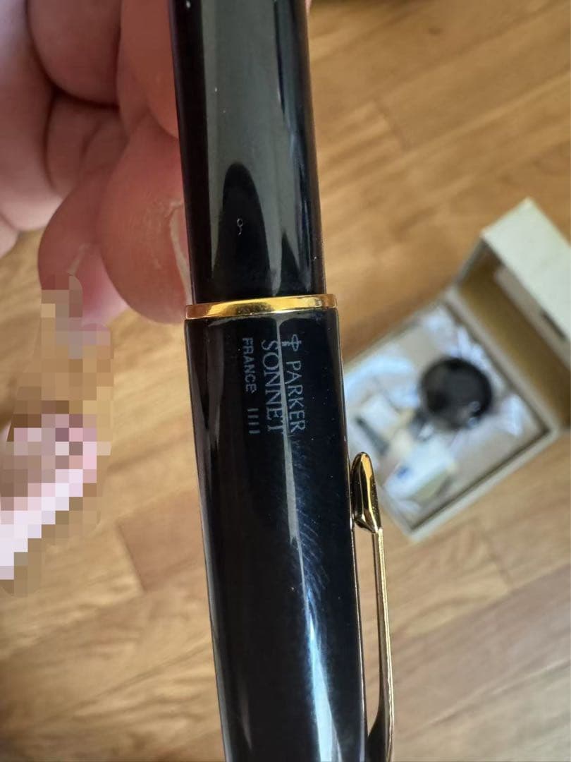PARKER SONNET 万年筆セット インク付き、18金　750