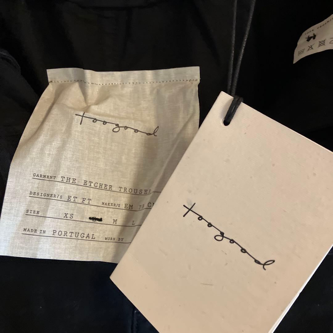 toogood トゥーグッドETCHER TROUSER ブラック Sサイズ