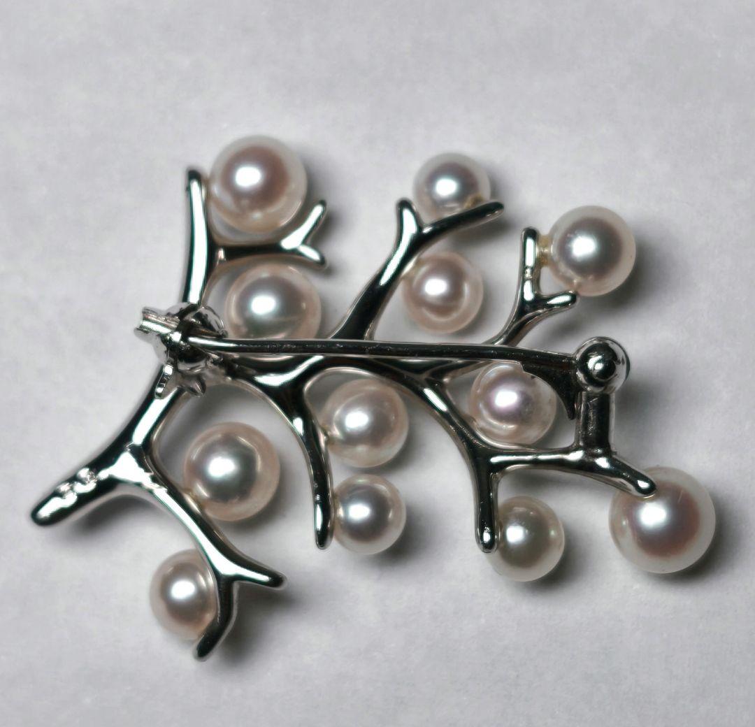 【美品 現行品】ミキモト ブローチ パール 幸福の木 フォーマル 皇室御用達
