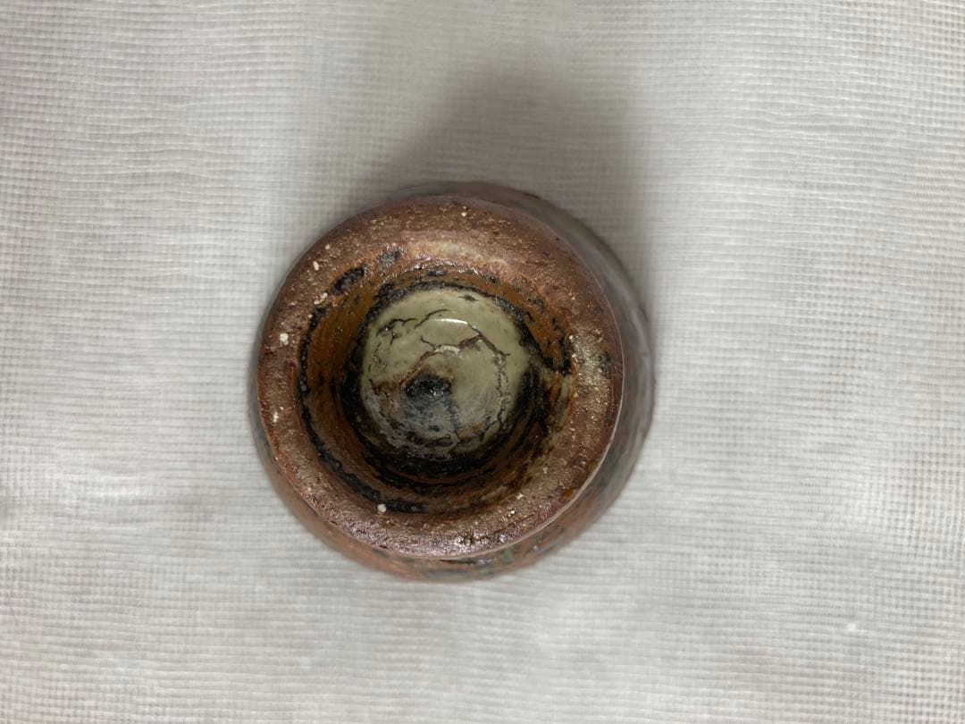 hnさん専用壺屋焼／魚柄ぐい呑／昭31