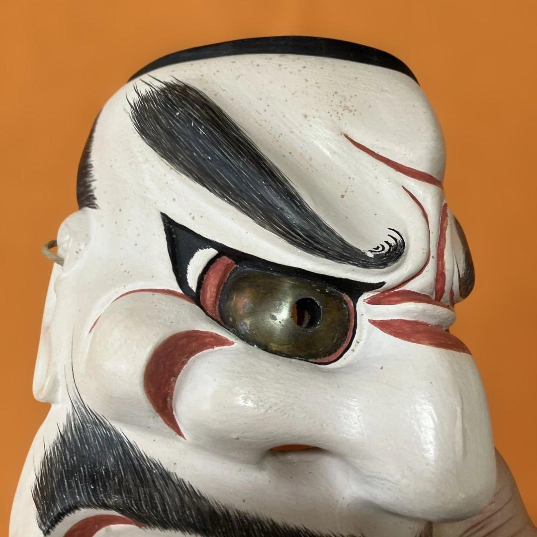 能面　大悪見　おおべしみ　手彫り　木彫り