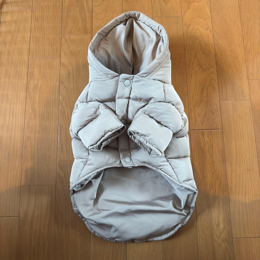 moncheri ポケット付きフードダウンジャケット 犬服 ドッグウェア XL