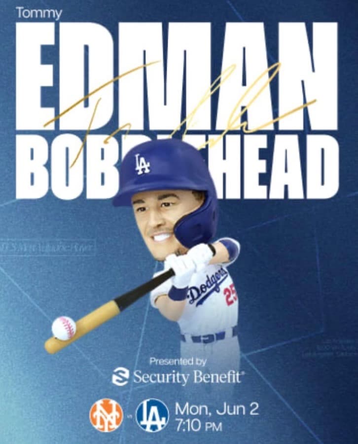 未開封 限定非売品トミーエドマン Edman（ドジャース）ボブルヘッド