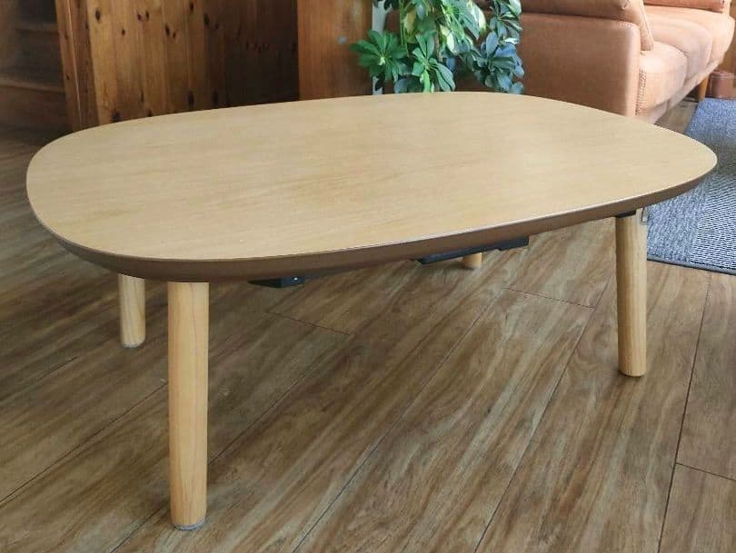 無印良品　楕円こたつ　ローテーブル　小