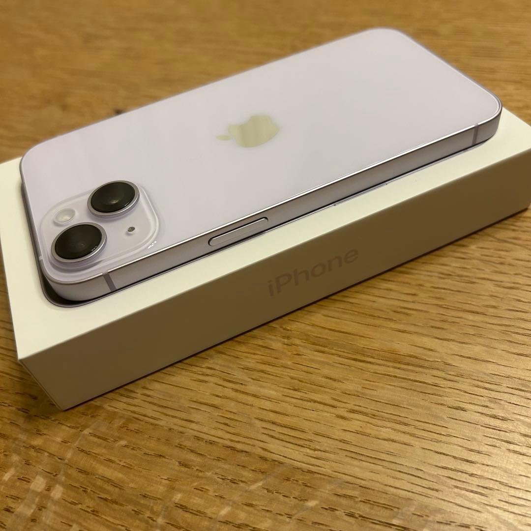 美品 Apple iPhone 14 パープル 本体