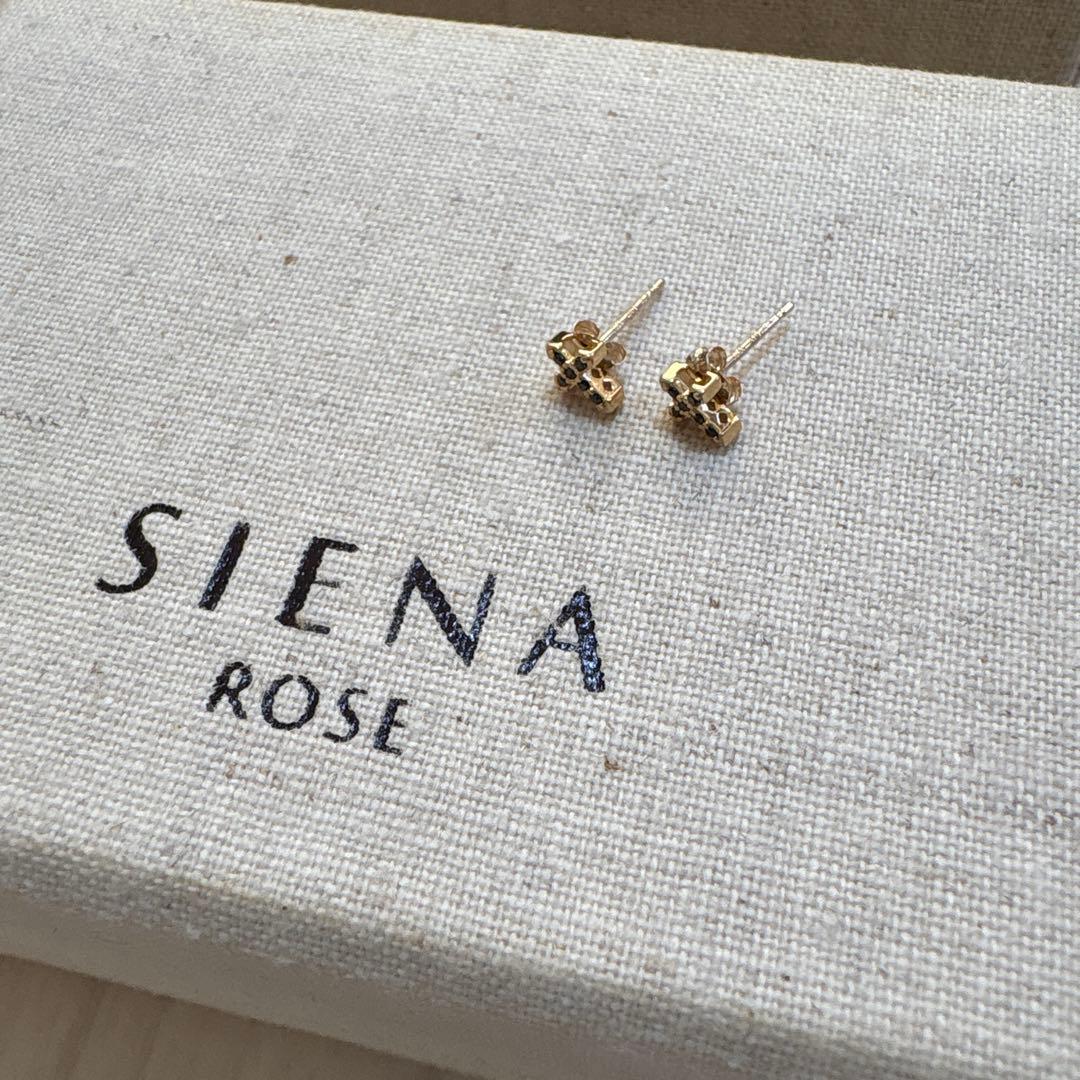 シエナロゼ　ブラックダイヤ　ピアス