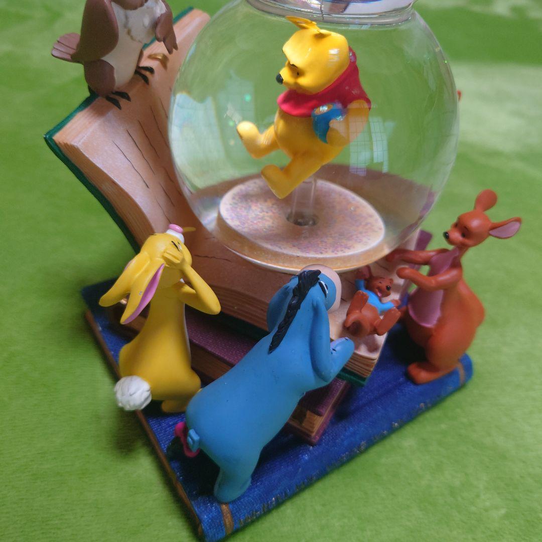 スノードーム　ディズニー　プーさん　オルゴール付き　回転　イーヨー　ティガー