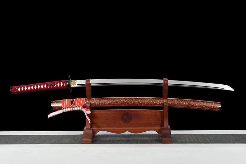 1067-武具 刀装具 日本刀　模造刀 居合刀 武士道 武蔵 鑑賞用 手鍛造打