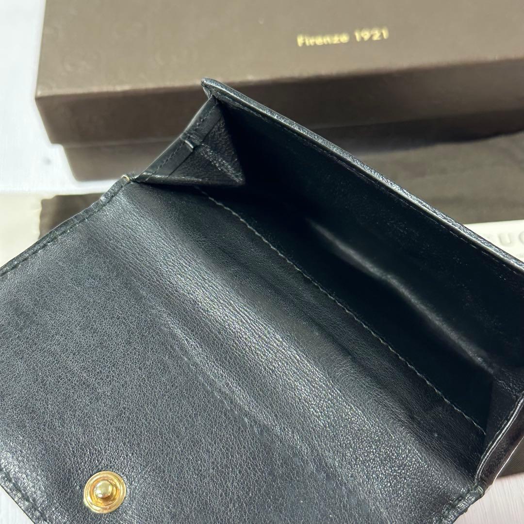 新品同様‼️ グッチ　GUCCI 財布　折り財布　GGキャンバス ハート金具