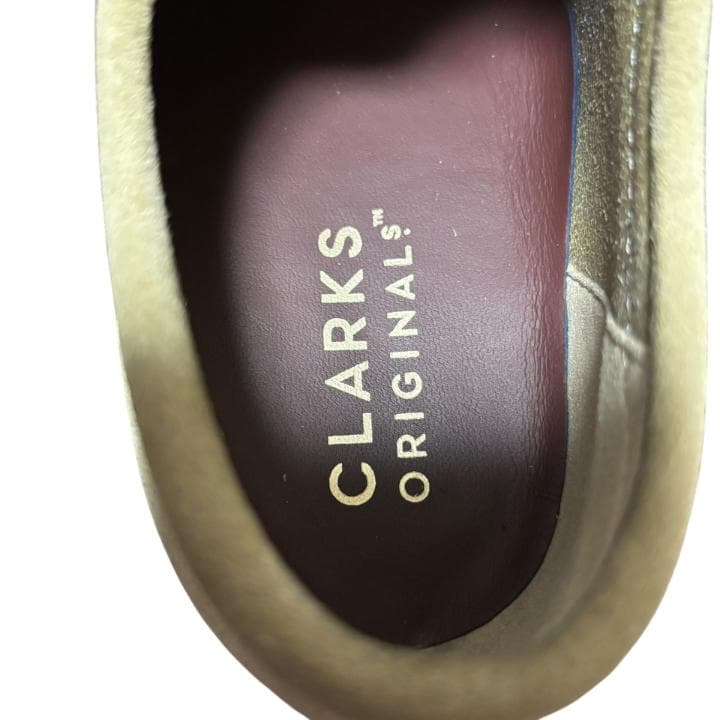 箱あり CLARKS ORIGINALS クラークス ワラビー ベージュモカシン
