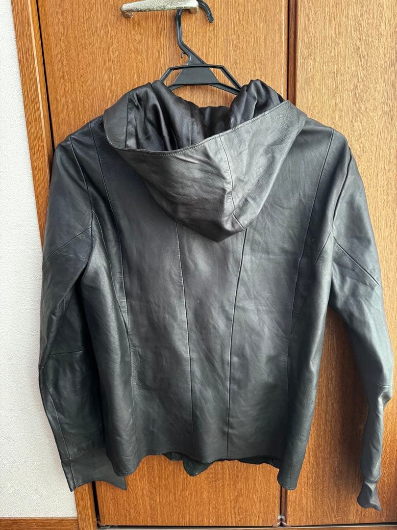 TORNADO MART フーディゴートレザーブルゾン