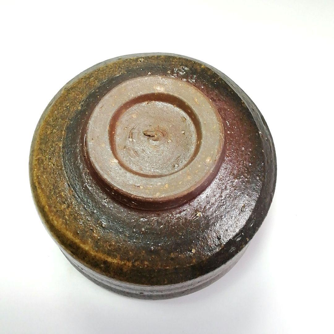 Ｓ４４６　茶碗　『備前焼』『永末隆平作』　共箱　抹茶碗　茶道具