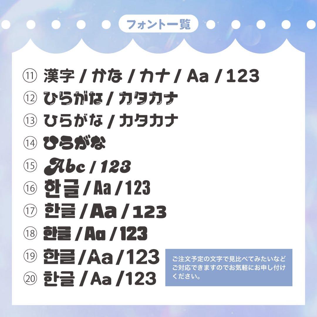 うちわ文字 連結パネル オーダー 【momoページ】