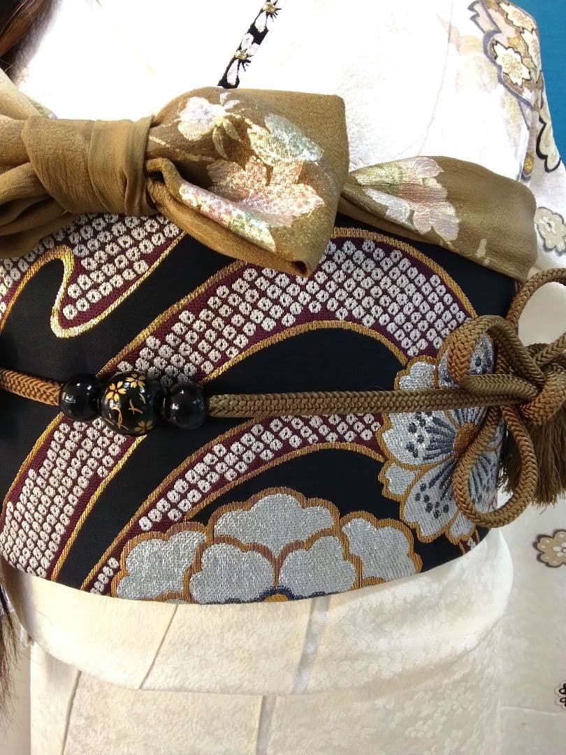 振袖フルセット、正絹振袖成人式、半襟重ね衿、帯揚げ帯締め、西陣袋帯、襦袢