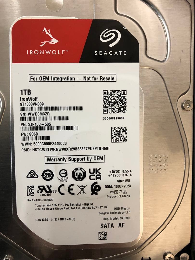 【訳あり品】 アナログ 防犯カメラ3台 DVR セット 新古品 1TB HDD付