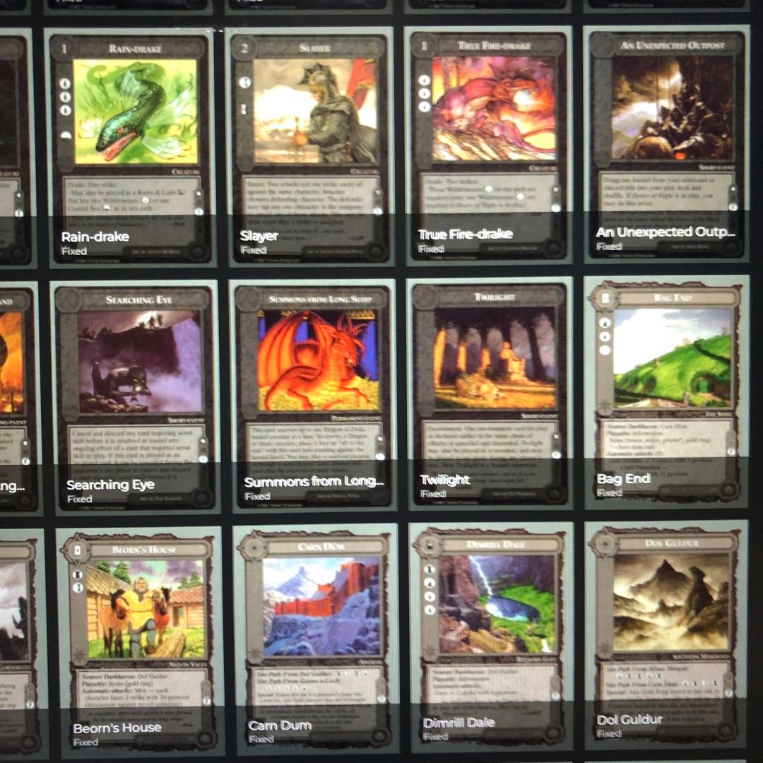 ミドルアース　カード　チャレンジデッキF ccg 指輪物語　希少