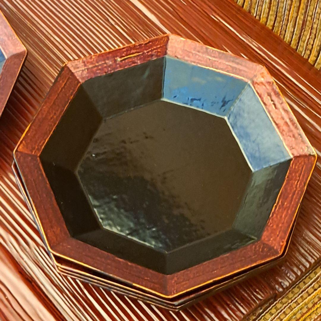 伝統工芸会の安藤則義の張抜き八角銘々皿