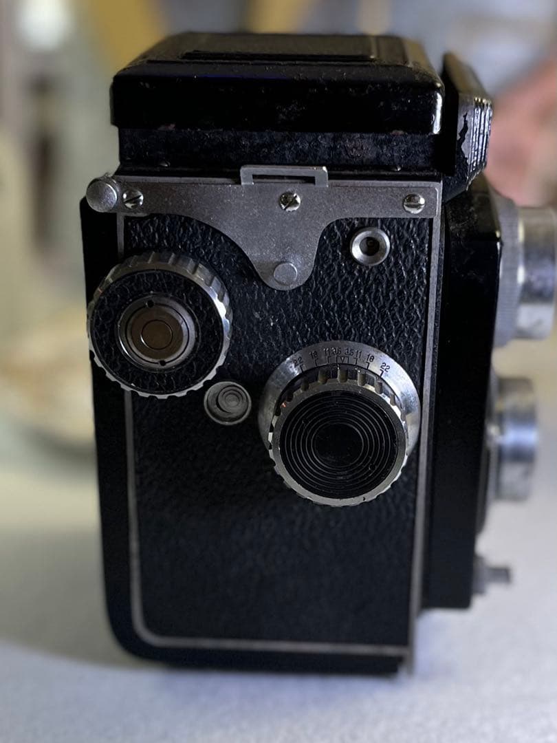 TOYOCAFLEX 二眼レフカメラ レンズ8cm f3.5 革ケース美品