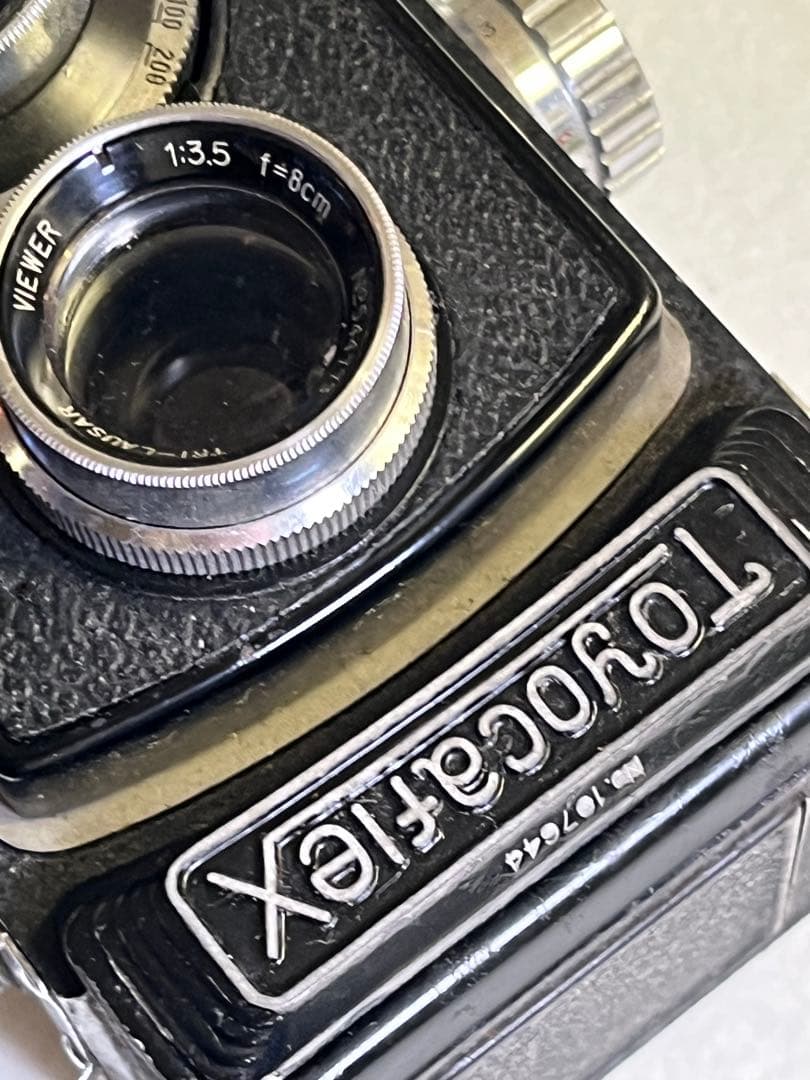 TOYOCAFLEX 二眼レフカメラ レンズ8cm f3.5 革ケース美品