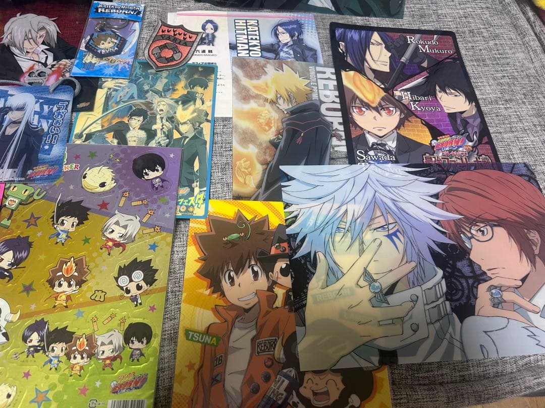 家庭教師ヒットマンリボーンファイル、下敷き、シールなど