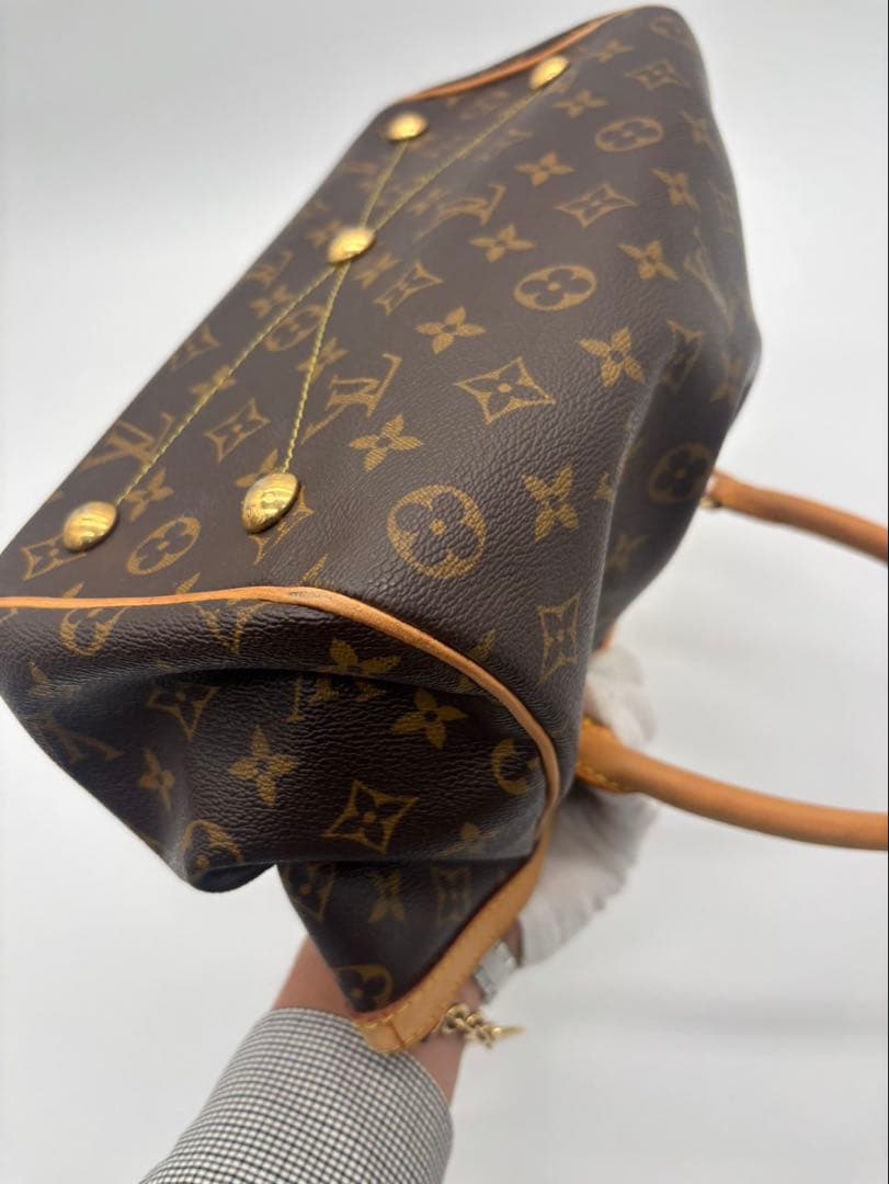 鑑定済 ルイヴィトン Louisvuitton ティヴォリPM バッグモノグラム