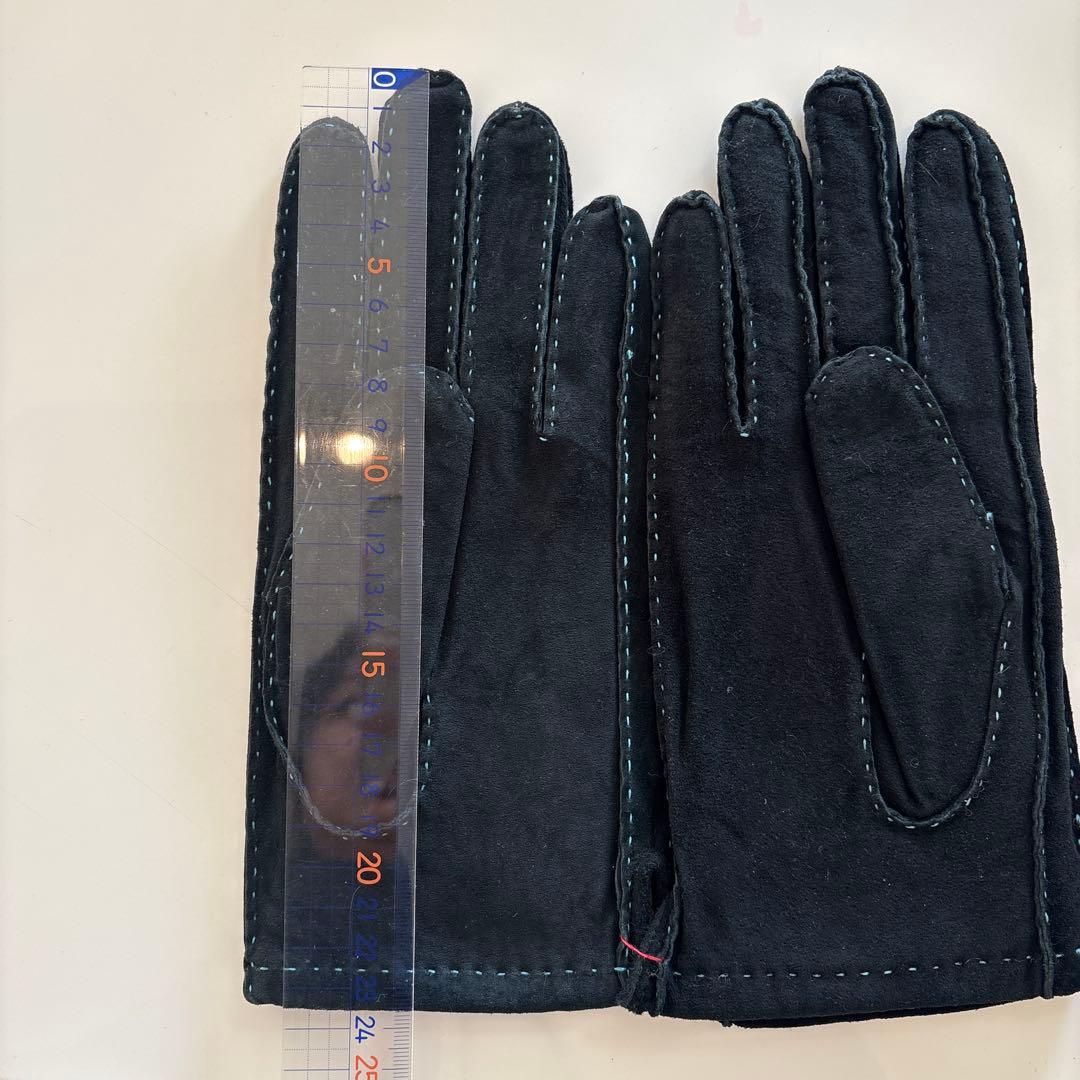 3連休お値下げ！BURBERRY BLACK LABEL スエード手袋 ブラック