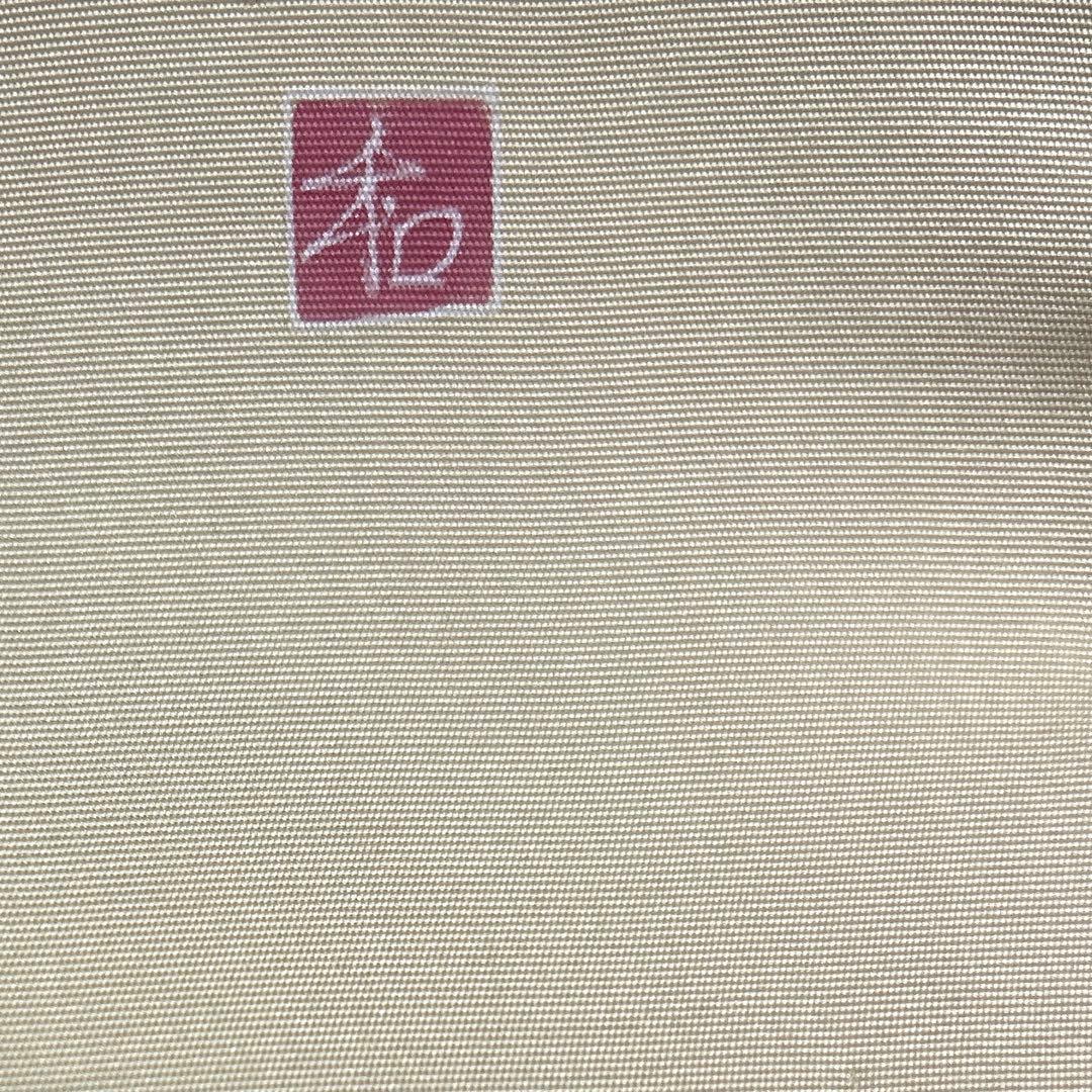 正絹　作家落款あり　名古屋帯【塩瀬　友禅染】《椿　ねこやなぎ》