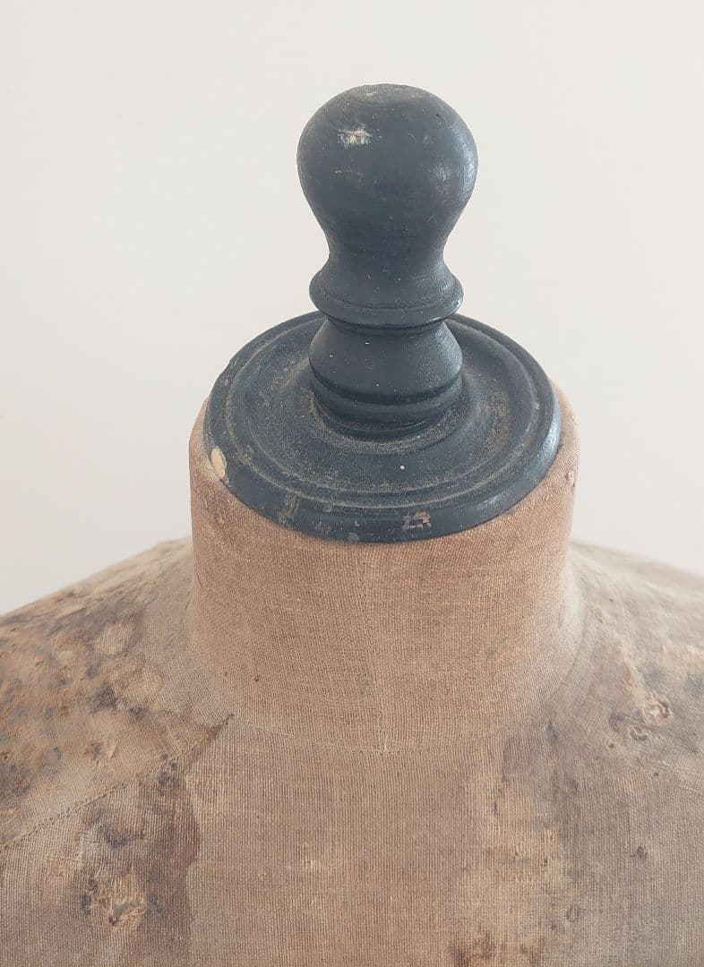 フレンチアンティーク　ブラックトルソー・コルセット