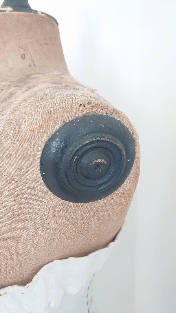 フレンチアンティーク　ブラックトルソー・コルセット