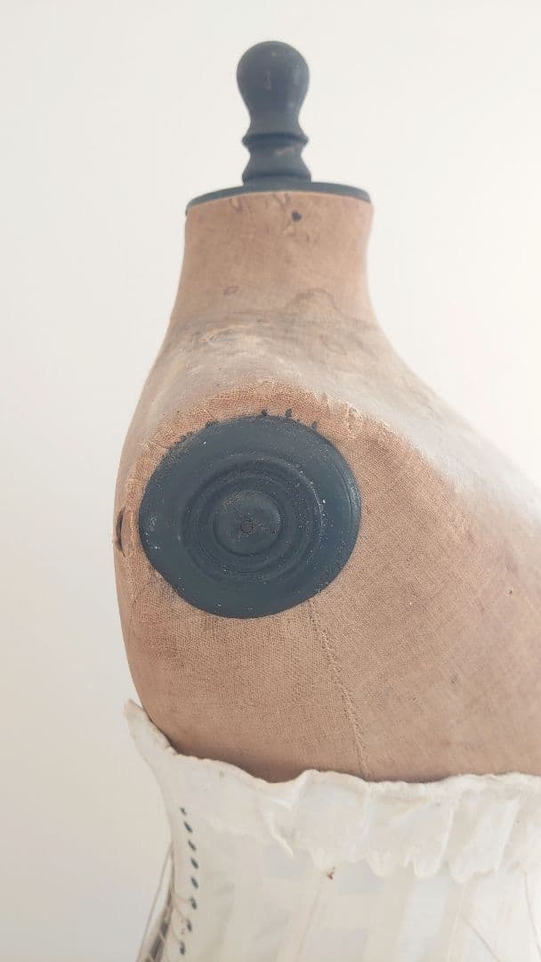 フレンチアンティーク　ブラックトルソー・コルセット