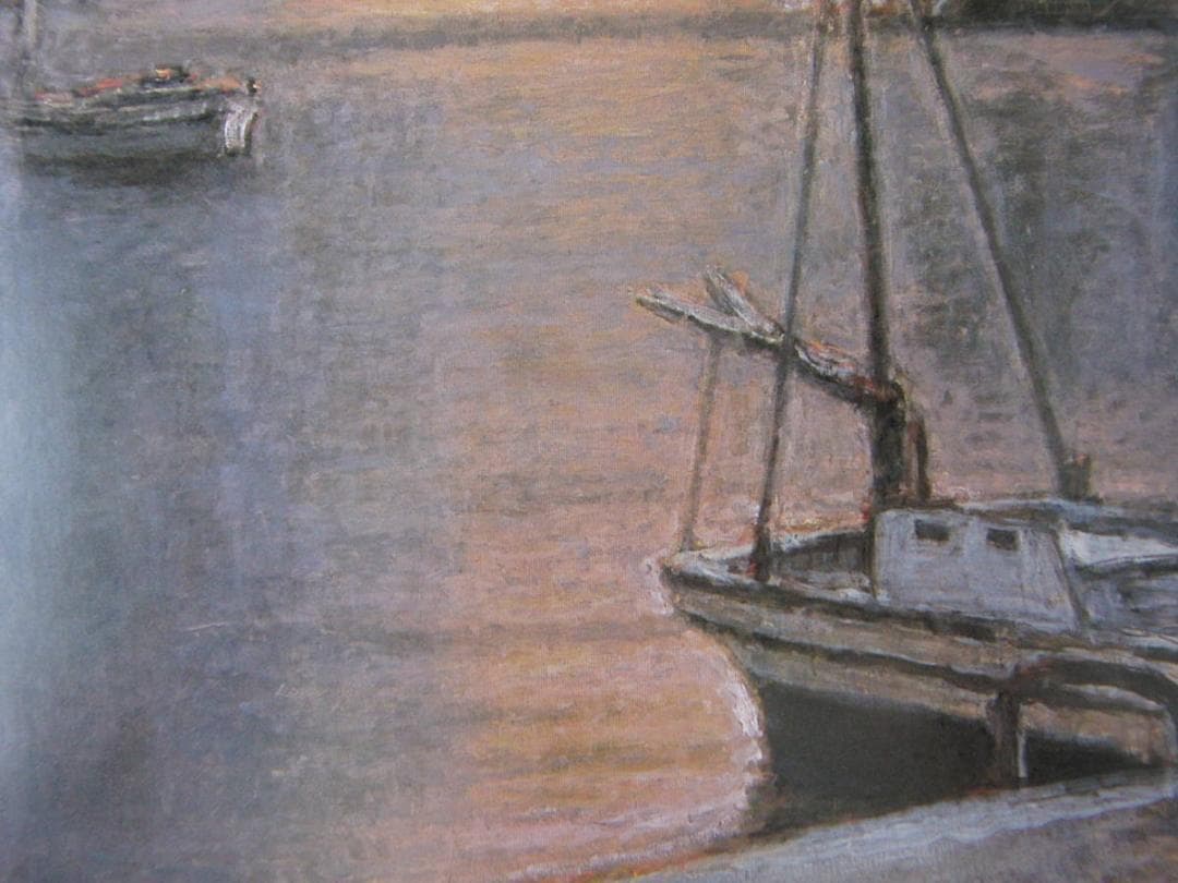 磯村敏之、【残照に屹立する来島海峡大橋】、希少な額装用画集より