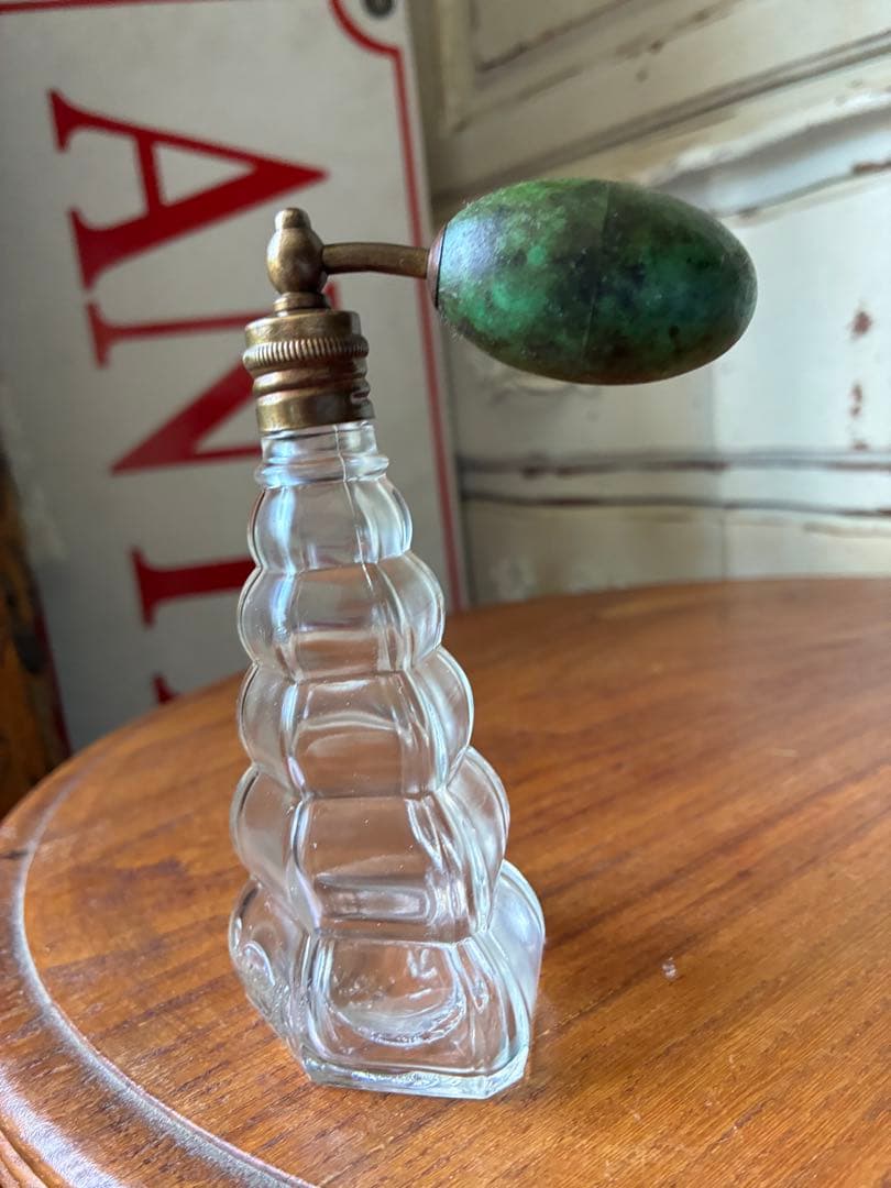 フランス　アンティーク　ガラス　パフューム　ボトル　香水瓶　4711アトマイザー