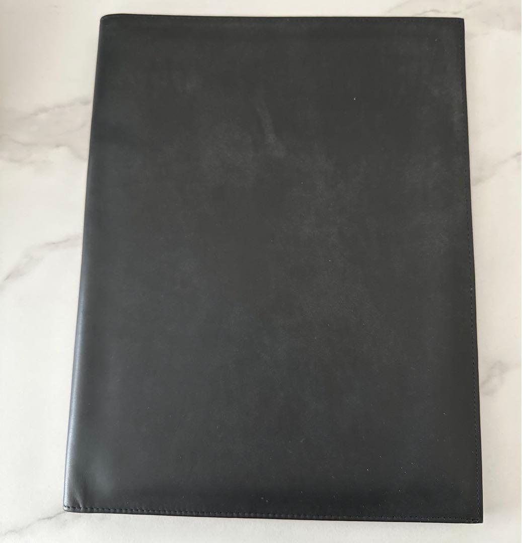 希少！ティファニー　本革　ノートパッドホルダー　A4 ブラック