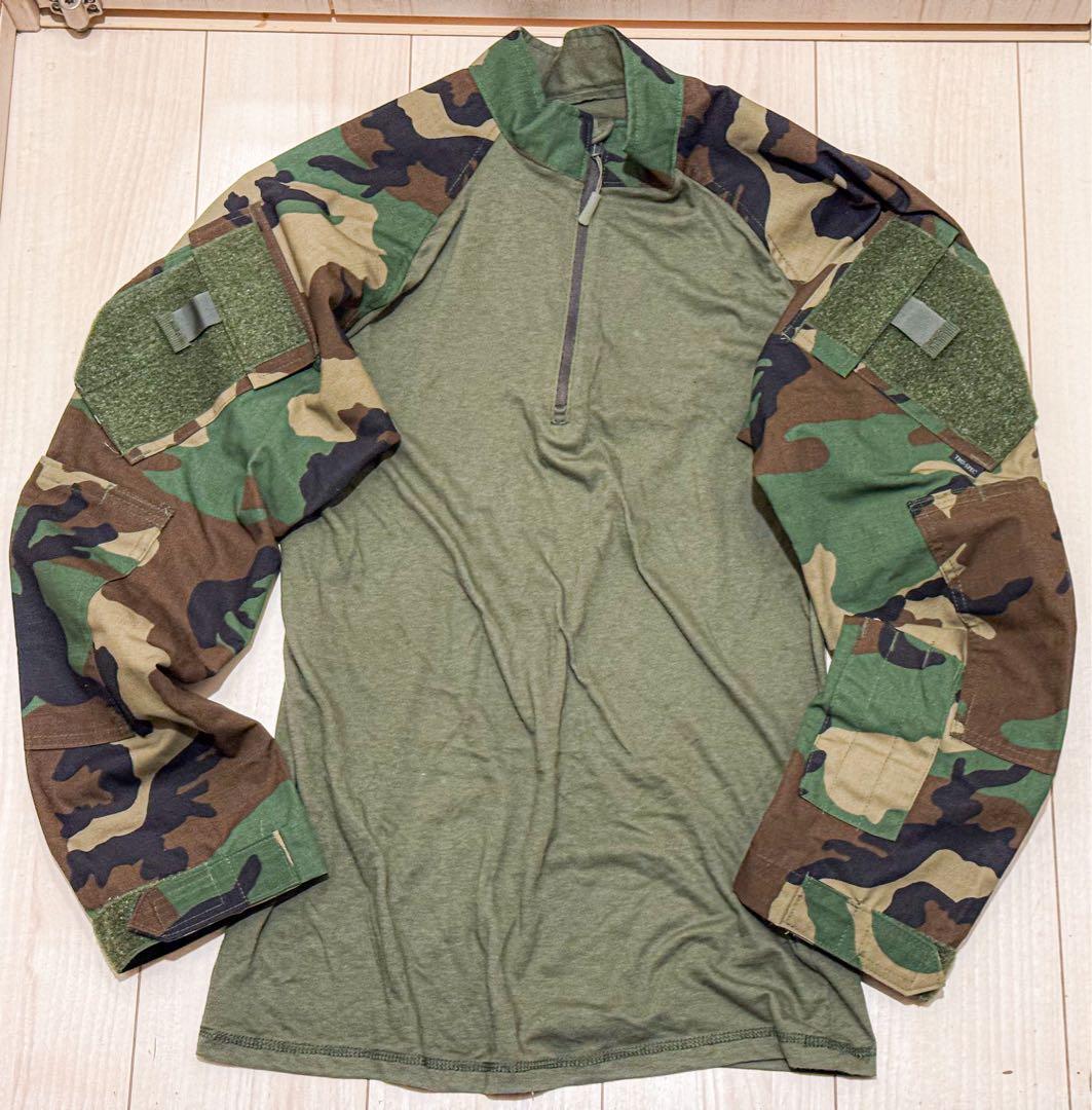 実物 TRU-SPEC コンバットシャツ ウッドランド M/Rサイズ