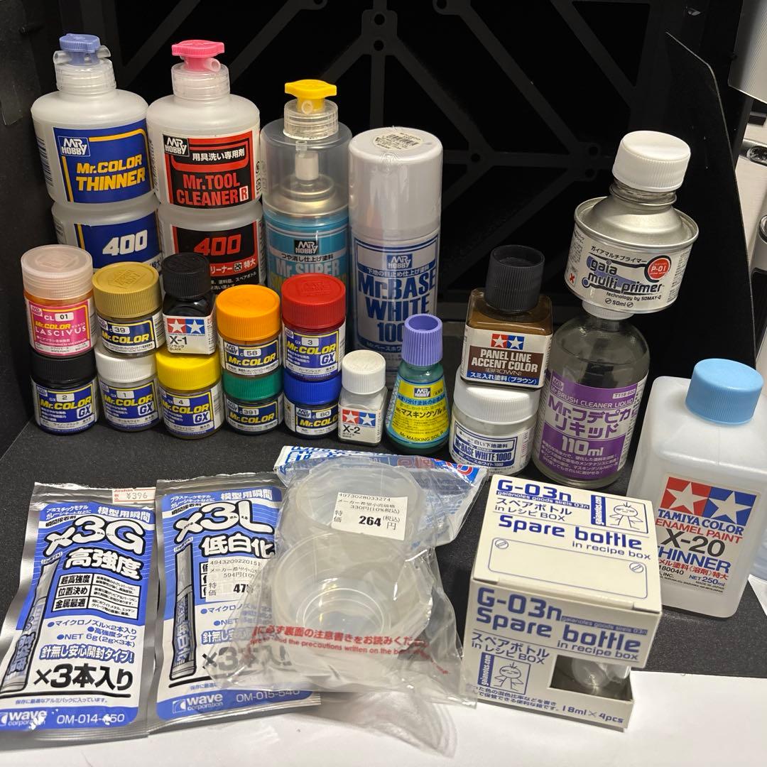 【未使用】Mr.カラー・タミヤ塗料・塗装ブース付き プラモデル塗装セット一式