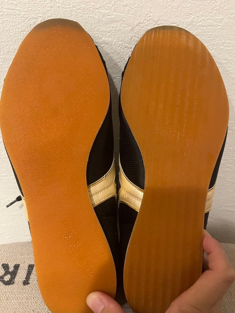 MIZUNO ボクシングシューズ ブラック/ゴールド