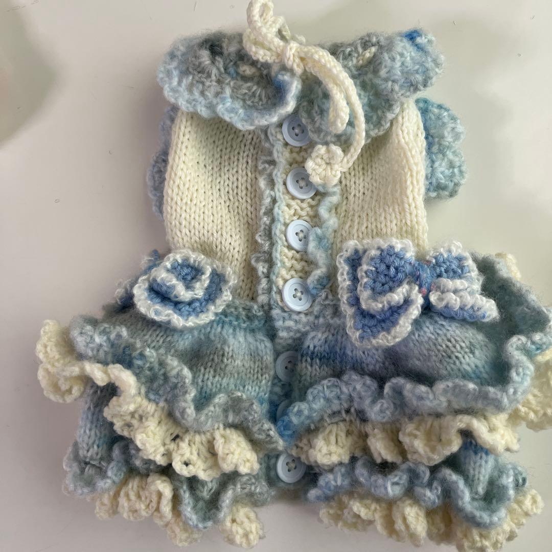 小型犬用手編み服　まいまし