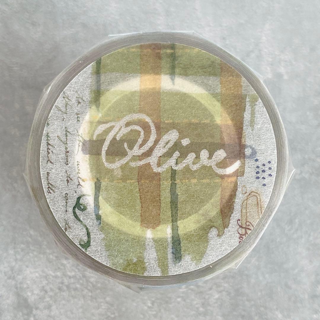 什物《olive》海外マスキングテープ　マステ 【2078】