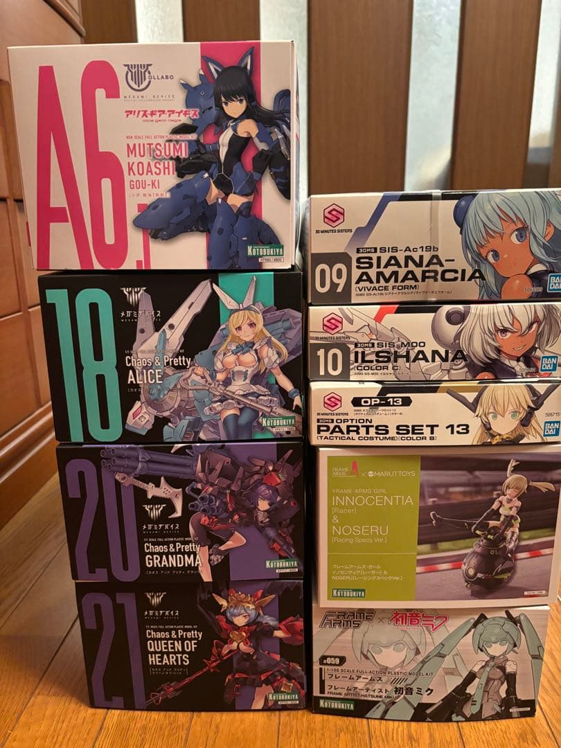 メガミデバイス、フレームアームズ、30MS プラモ　9点セット