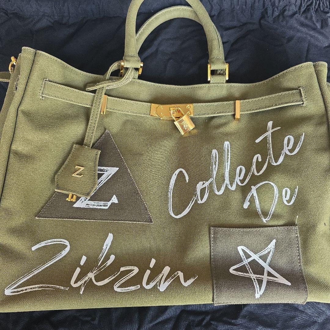 チャングンソク zikzin バッグ トートバッグ カーキ