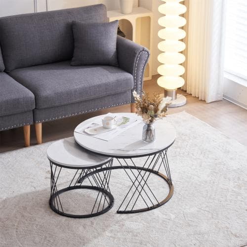 【新作登場】センターテーブル ネストテーブル ローテーブル 入れ子式 天板 大理