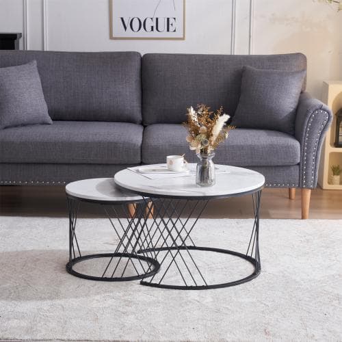 【新作登場】センターテーブル ネストテーブル ローテーブル 入れ子式 天板 大理