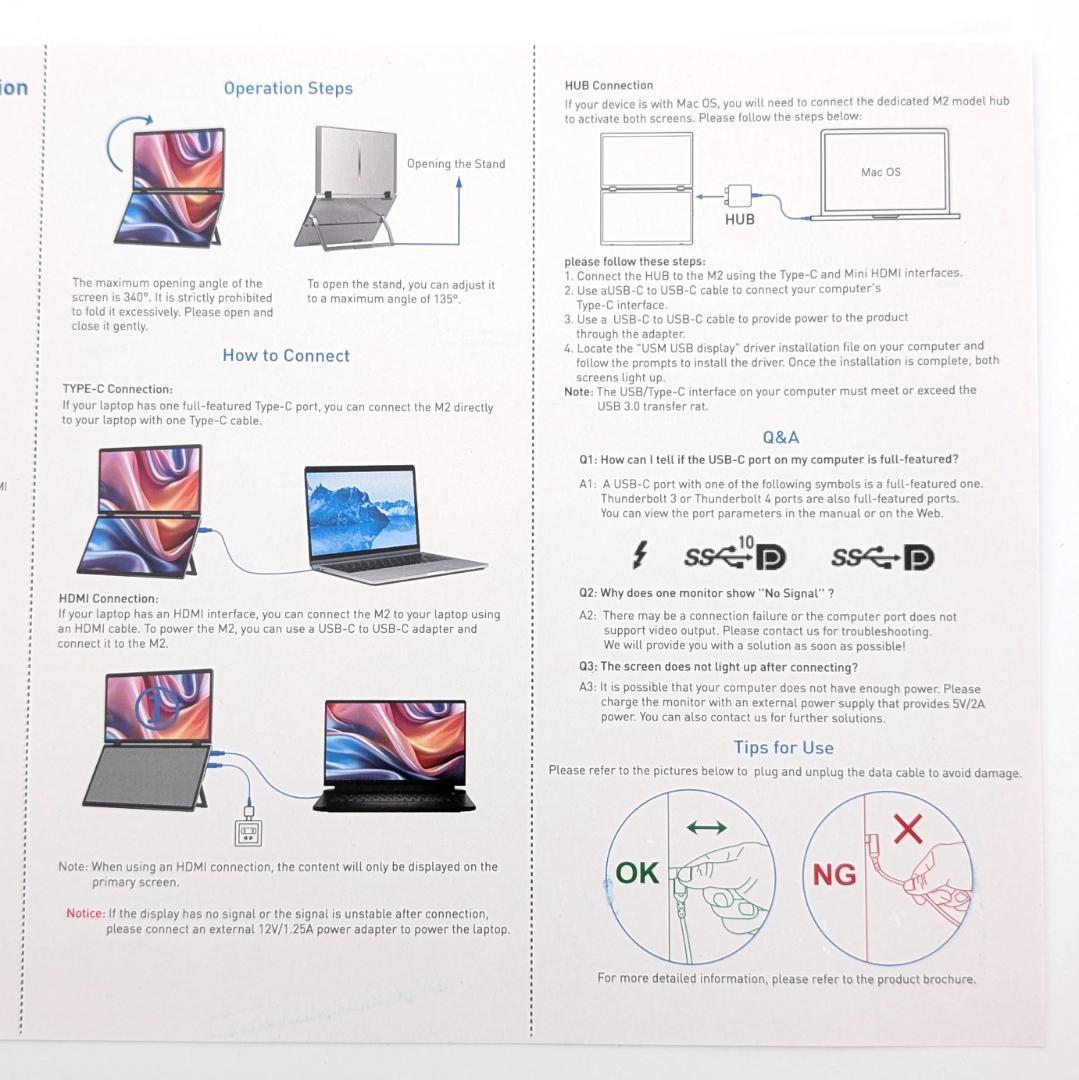 LAPTOMO M2 15.6インチ デュアルモニター モバイルモニター