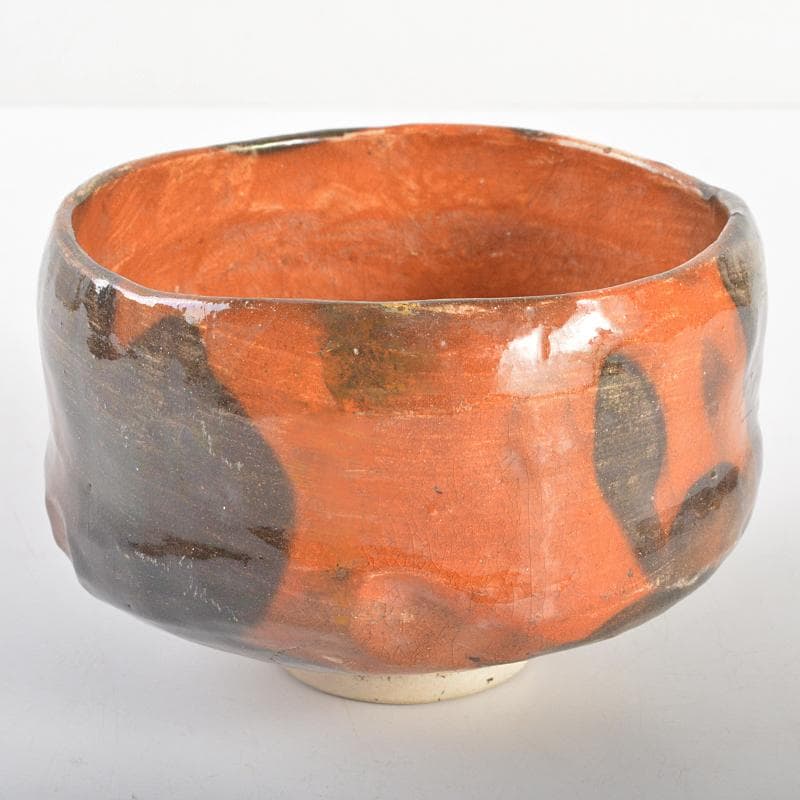 茶道具　十二代楽吉左衛門　弘入造　赤楽茶碗　時代箱付　M　R6748