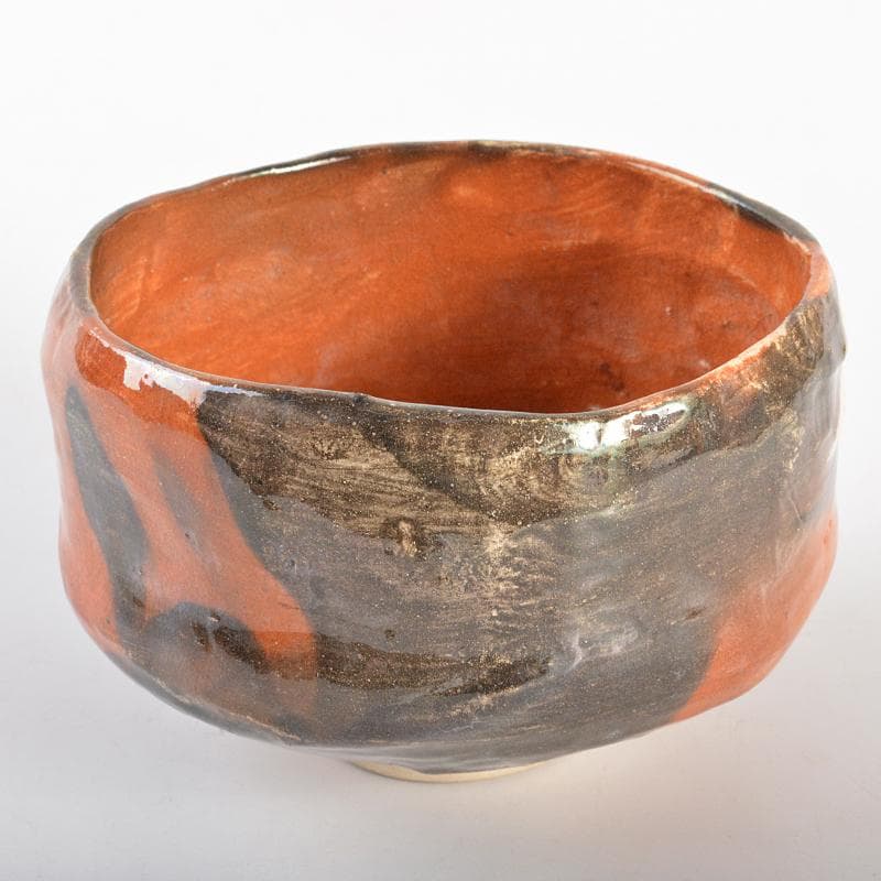 茶道具　十二代楽吉左衛門　弘入造　赤楽茶碗　時代箱付　M　R6748